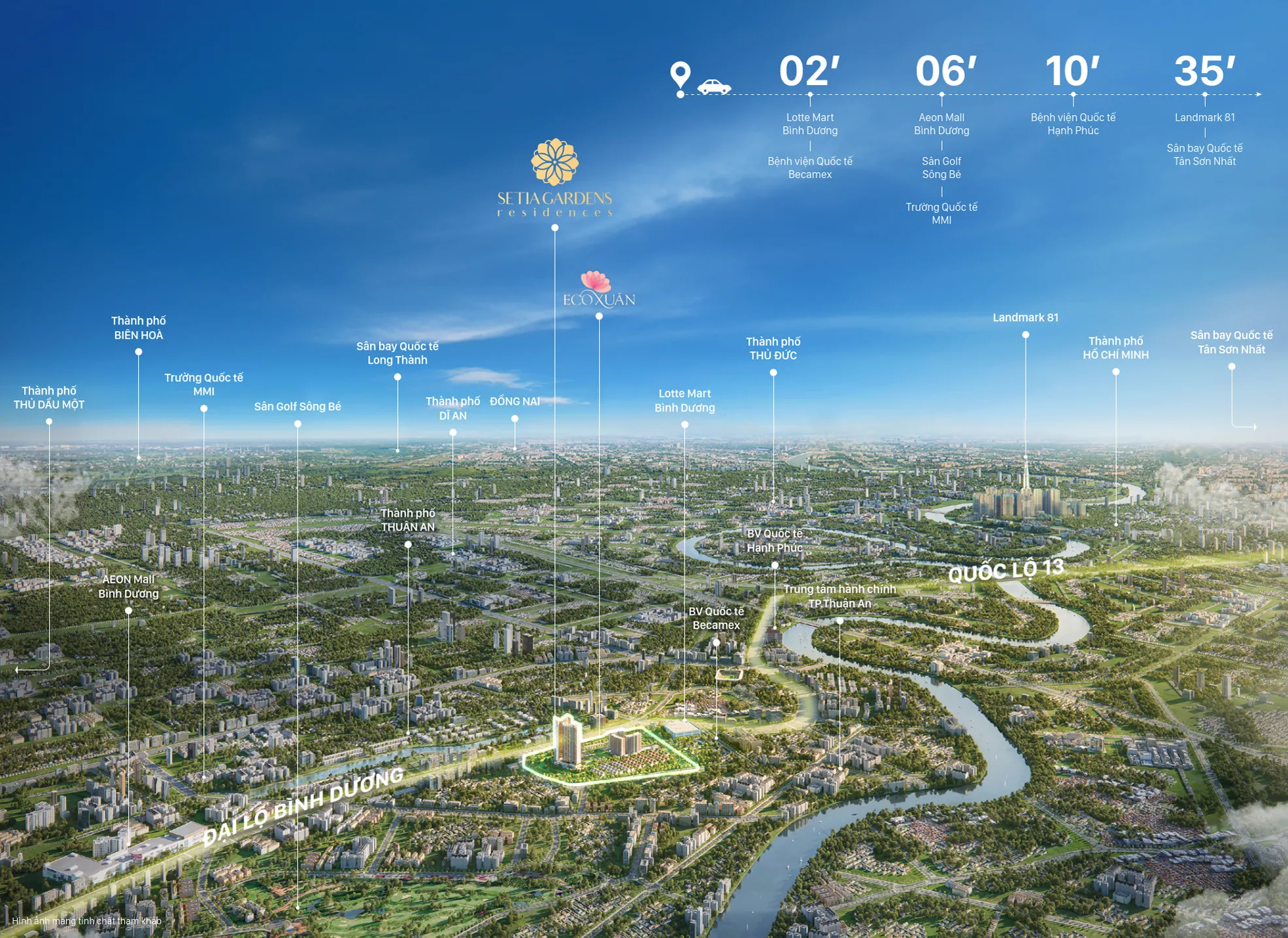Du An Setia Gardens Locationmap