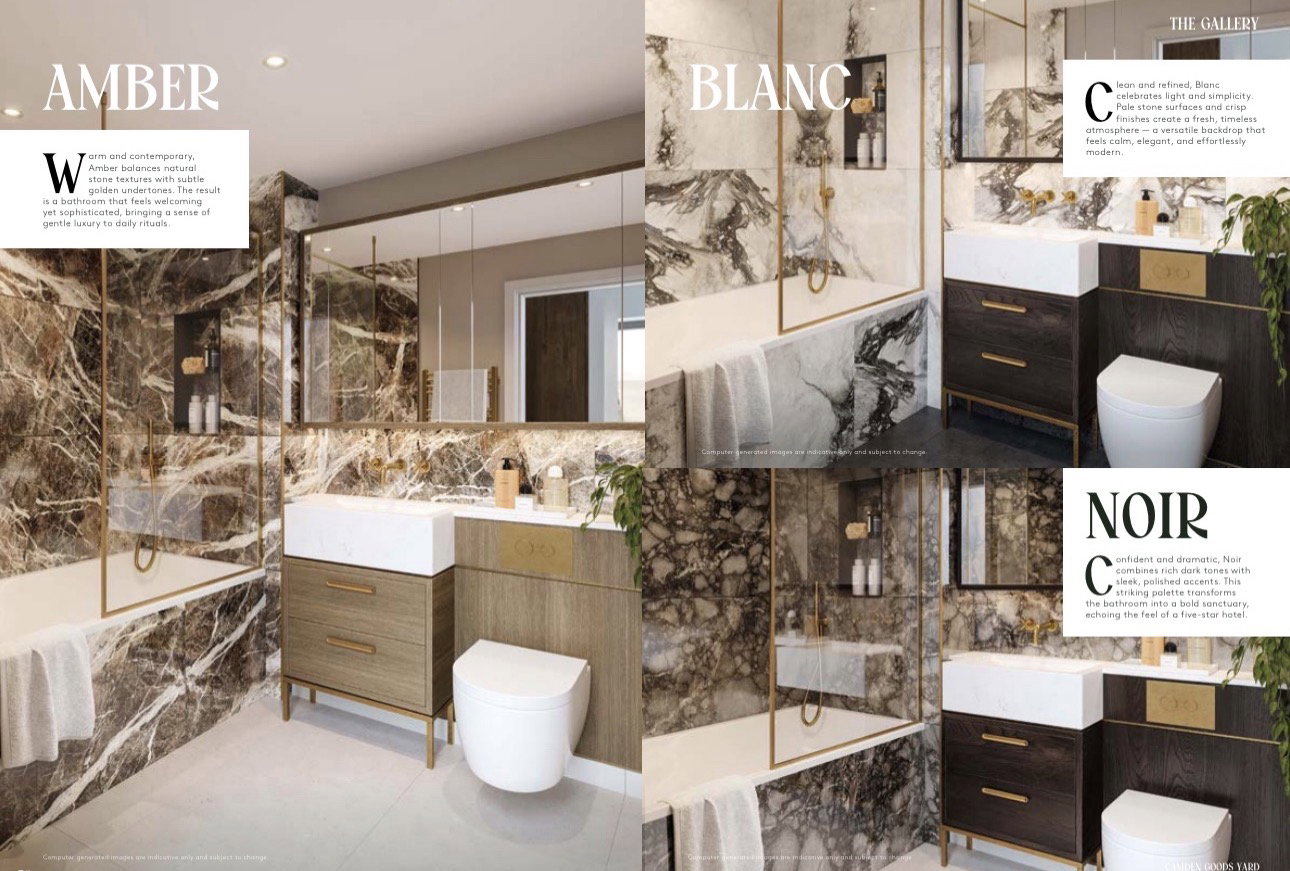 Camden Goods Yard bathroom design options