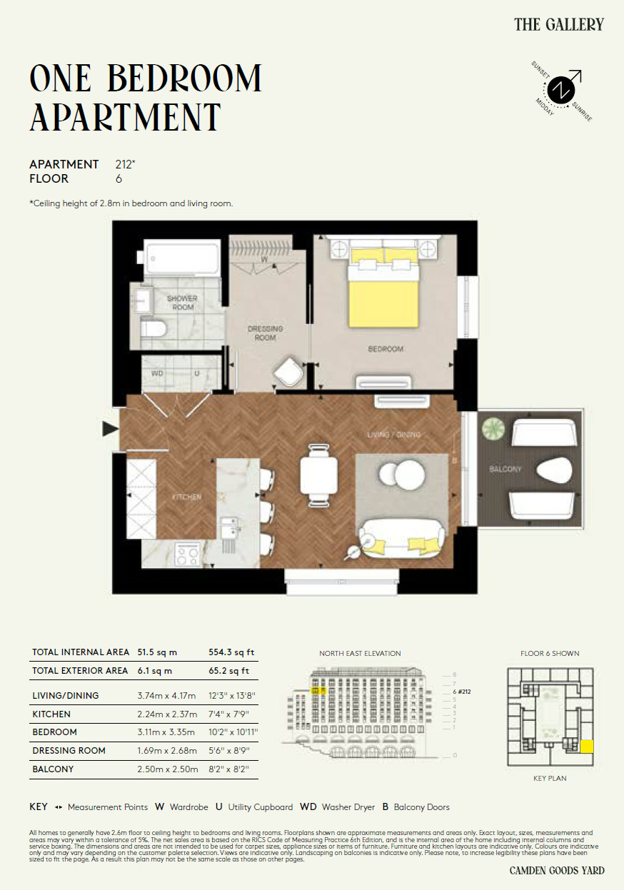 One Bedroom TG1BA10 Floor Plan