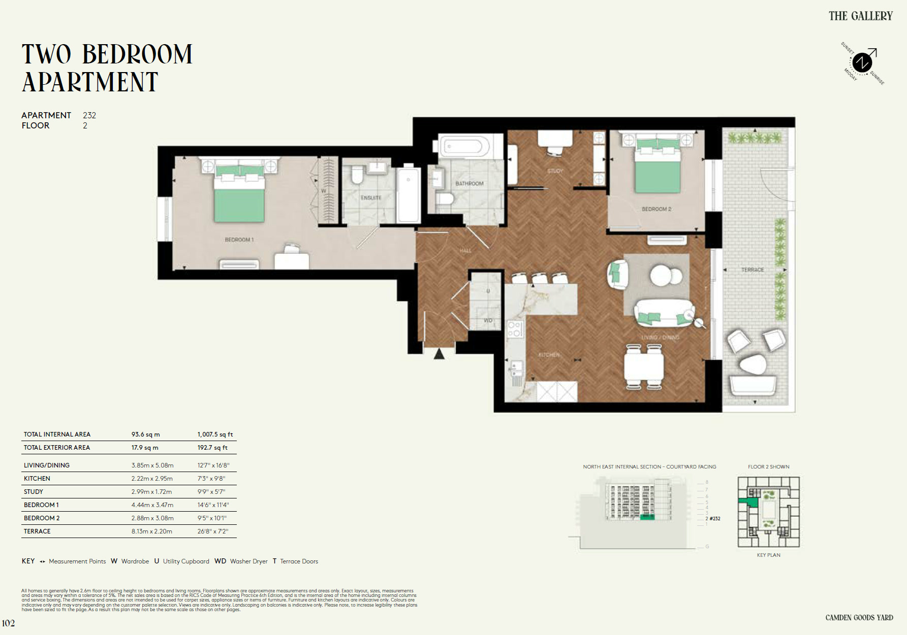 Two Bedroom TG2BA11 Floor Plan