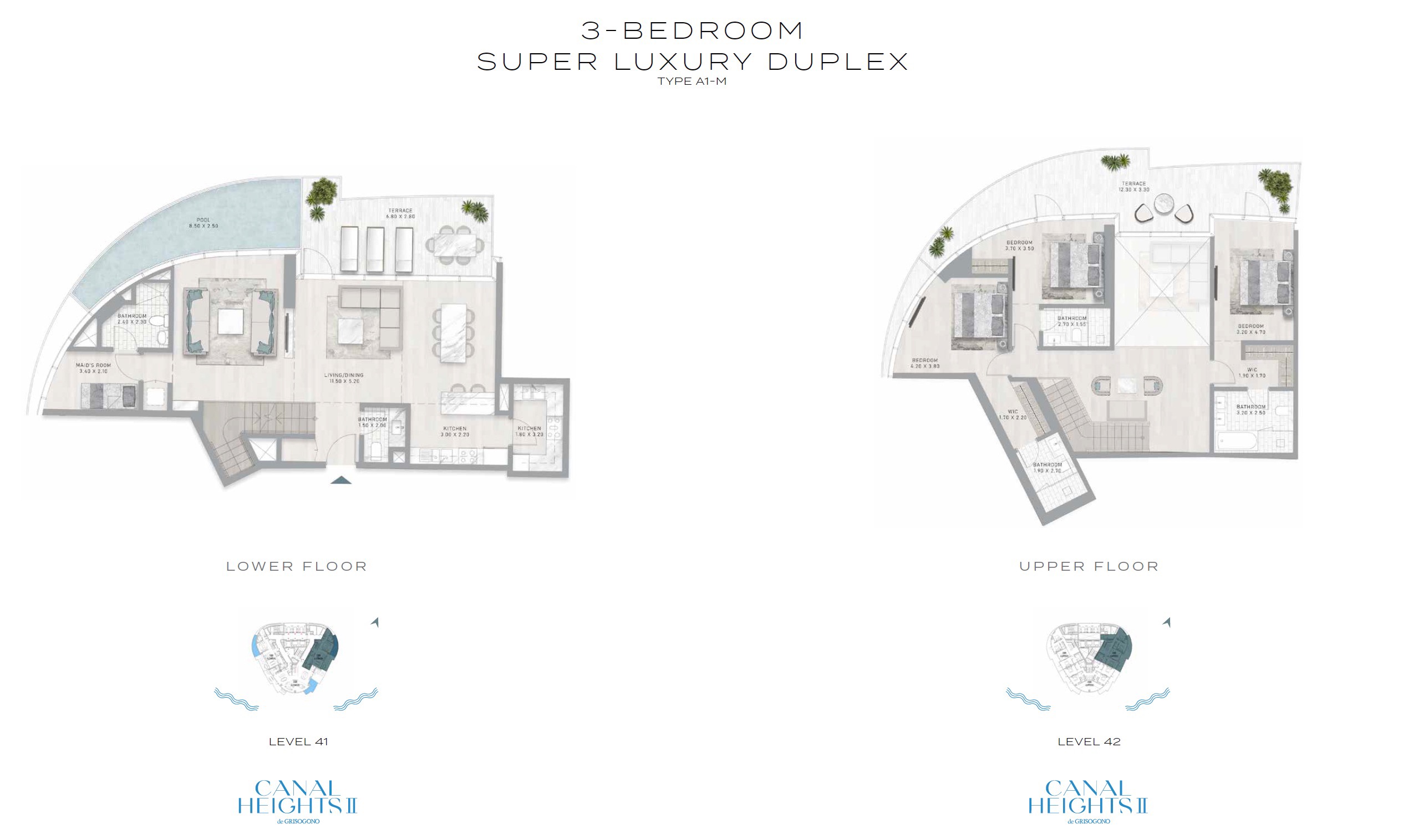 Canal Height Dubai – 3BR 2