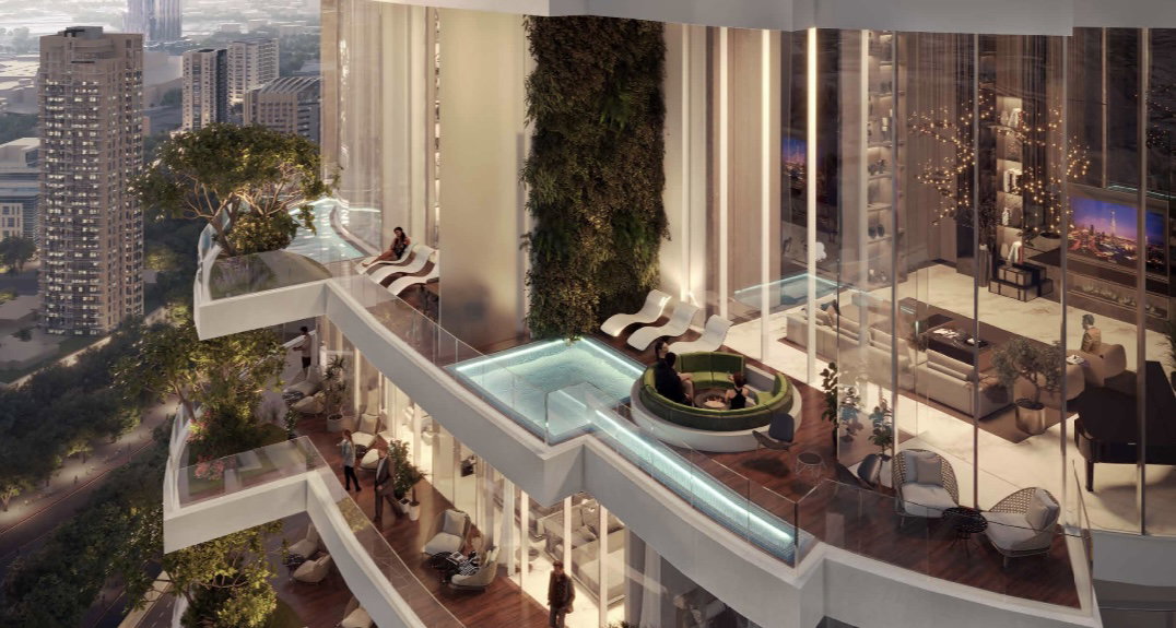 Canal Heights II luxury balconies and pools