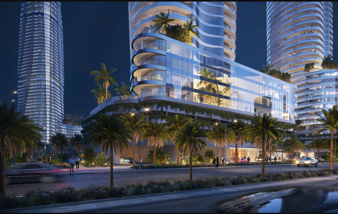 Nighttime Exterior View