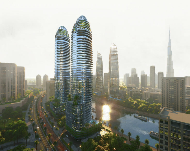 Damac Canal Crown – Architectural Perspective