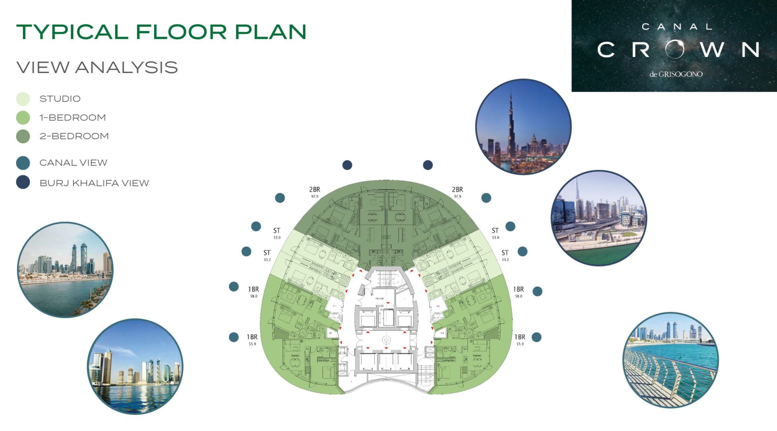 Damac Canal Crown Typical Floor Plan View Analysis