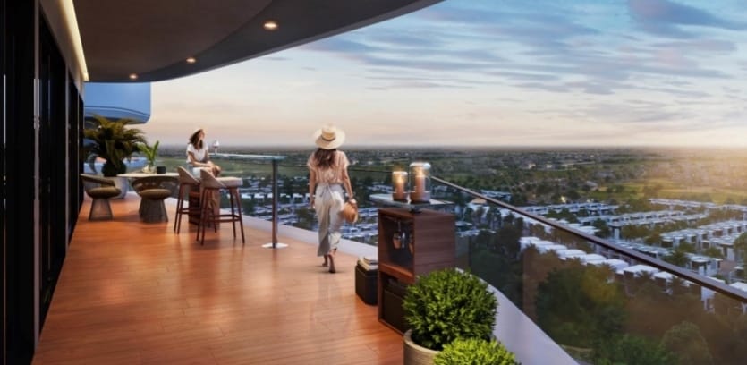 ELO 3 Damac Hill 2 luxury balcony terrace
