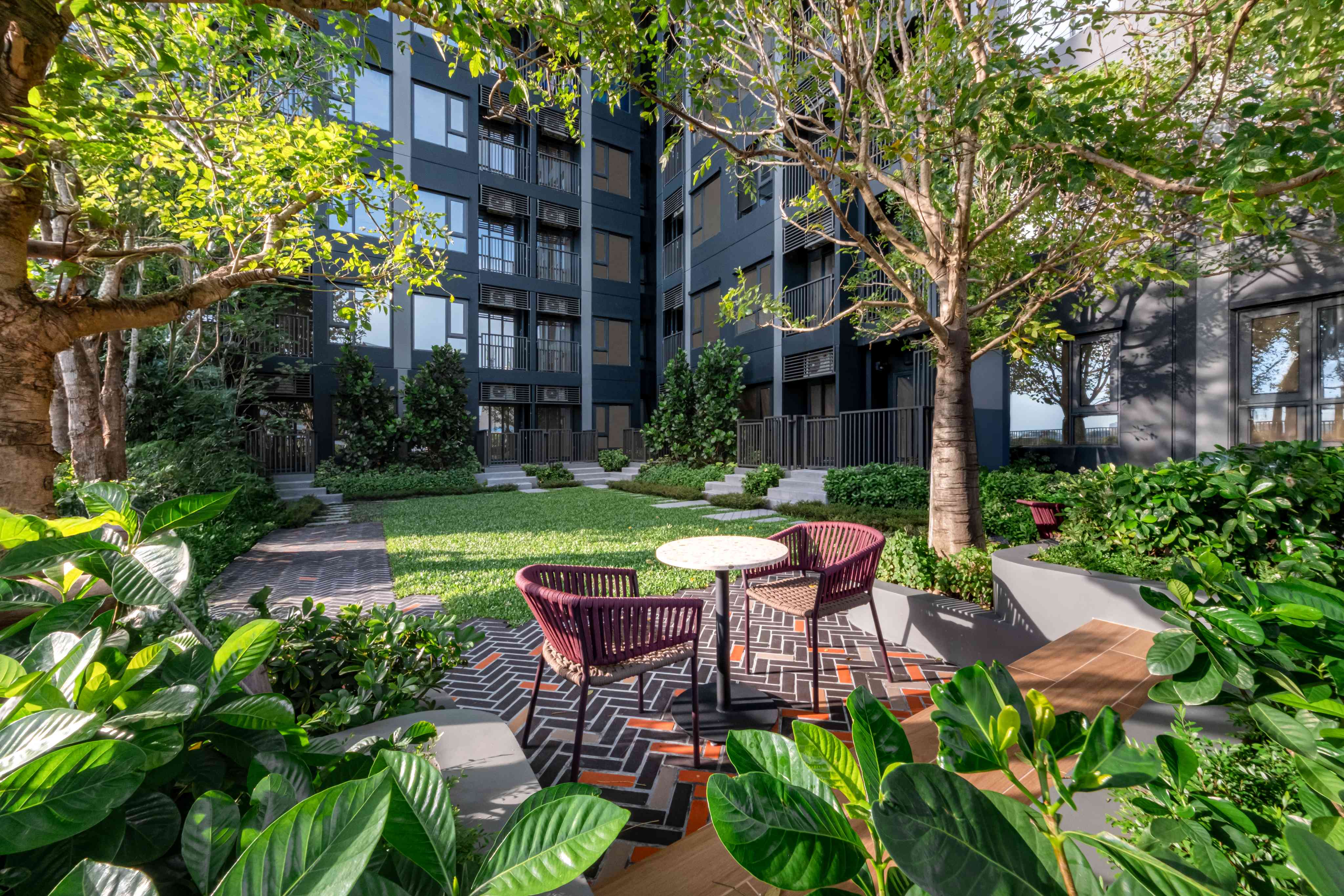 Courtyard lounge area
