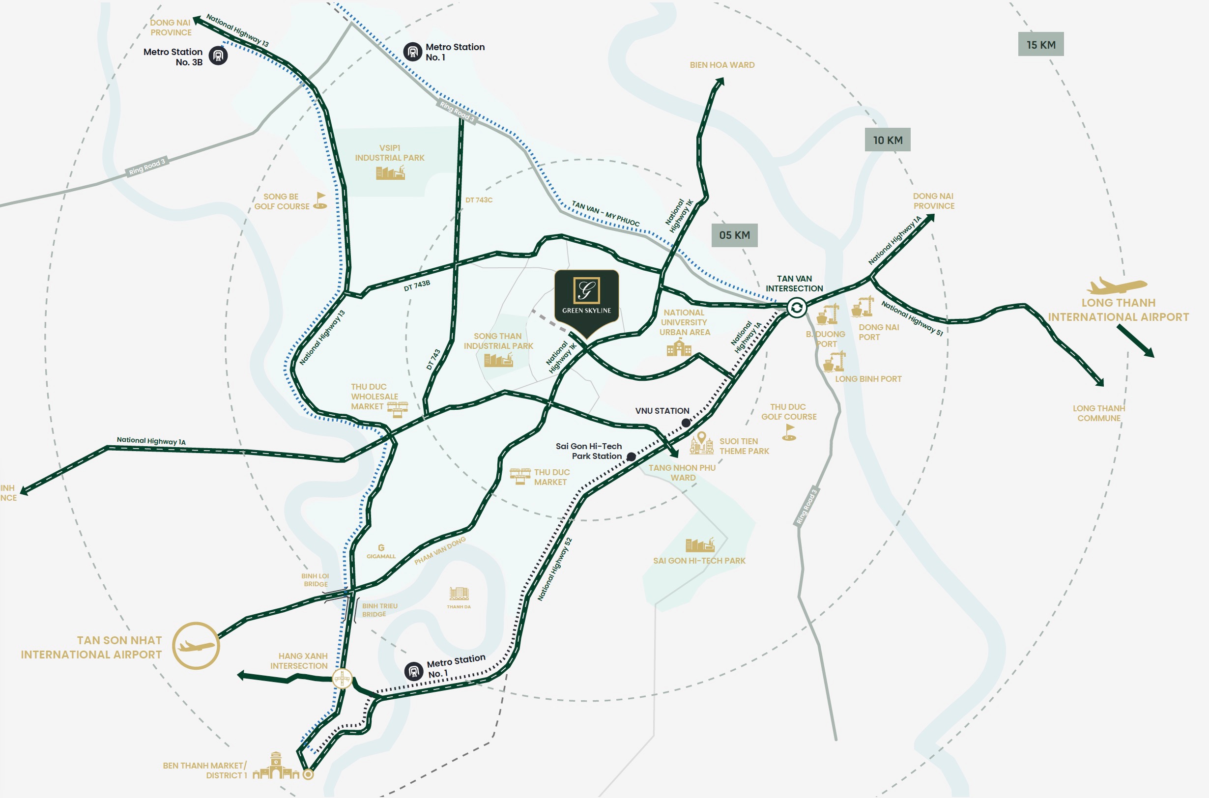 Green Skyline Location Map