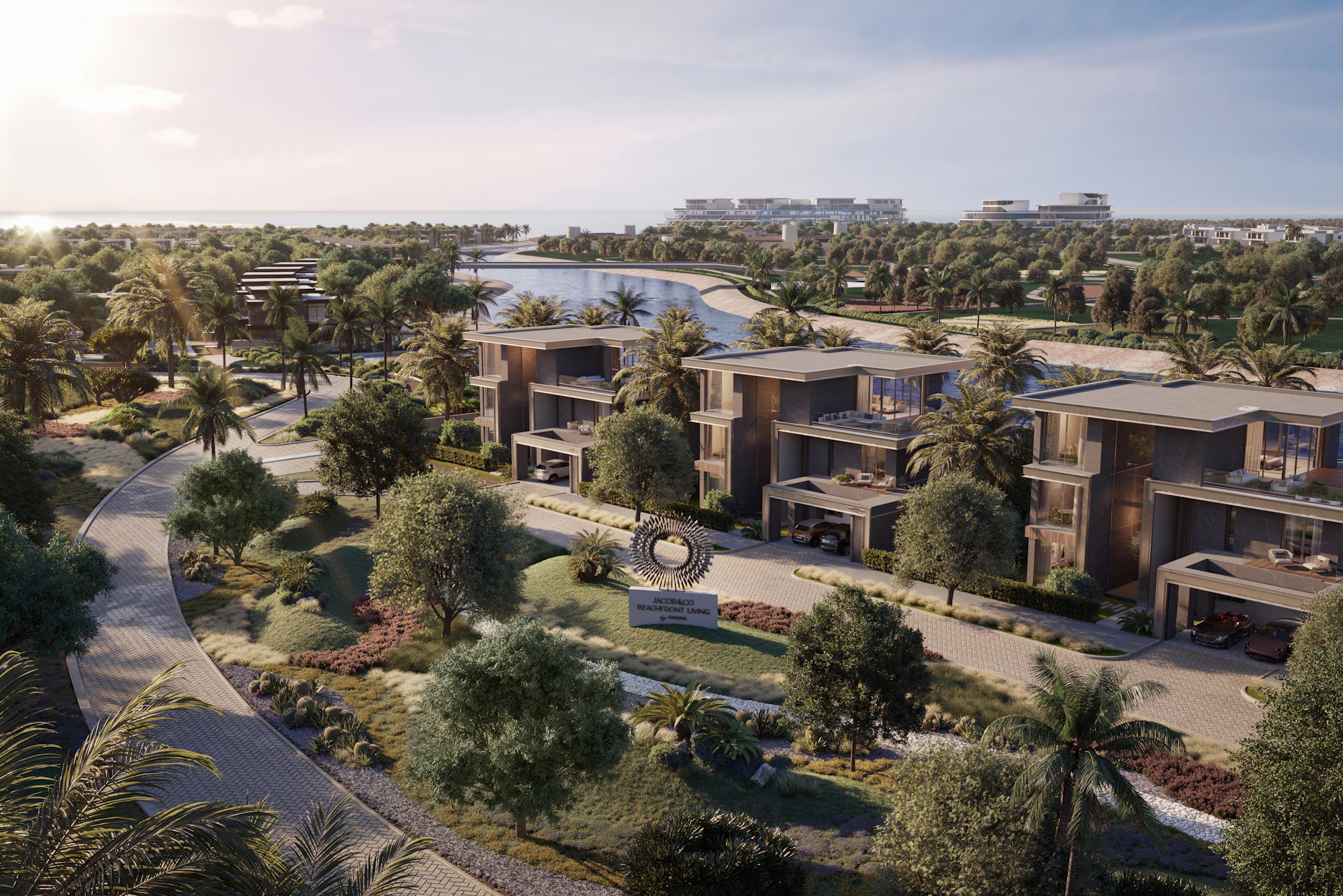 Jacob Co Beachfront Living By Ohana aerial view villas