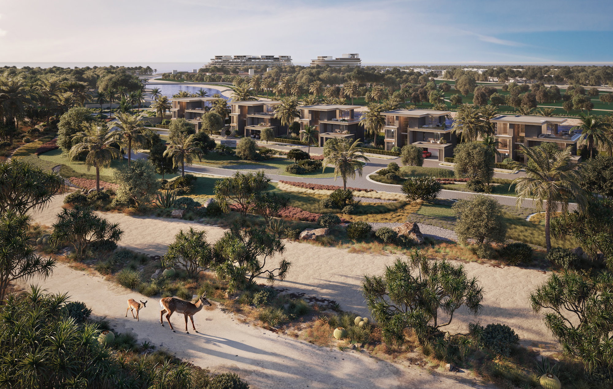 Jacob Co Beachfront Living By Ohana aerial view villas natural reserve