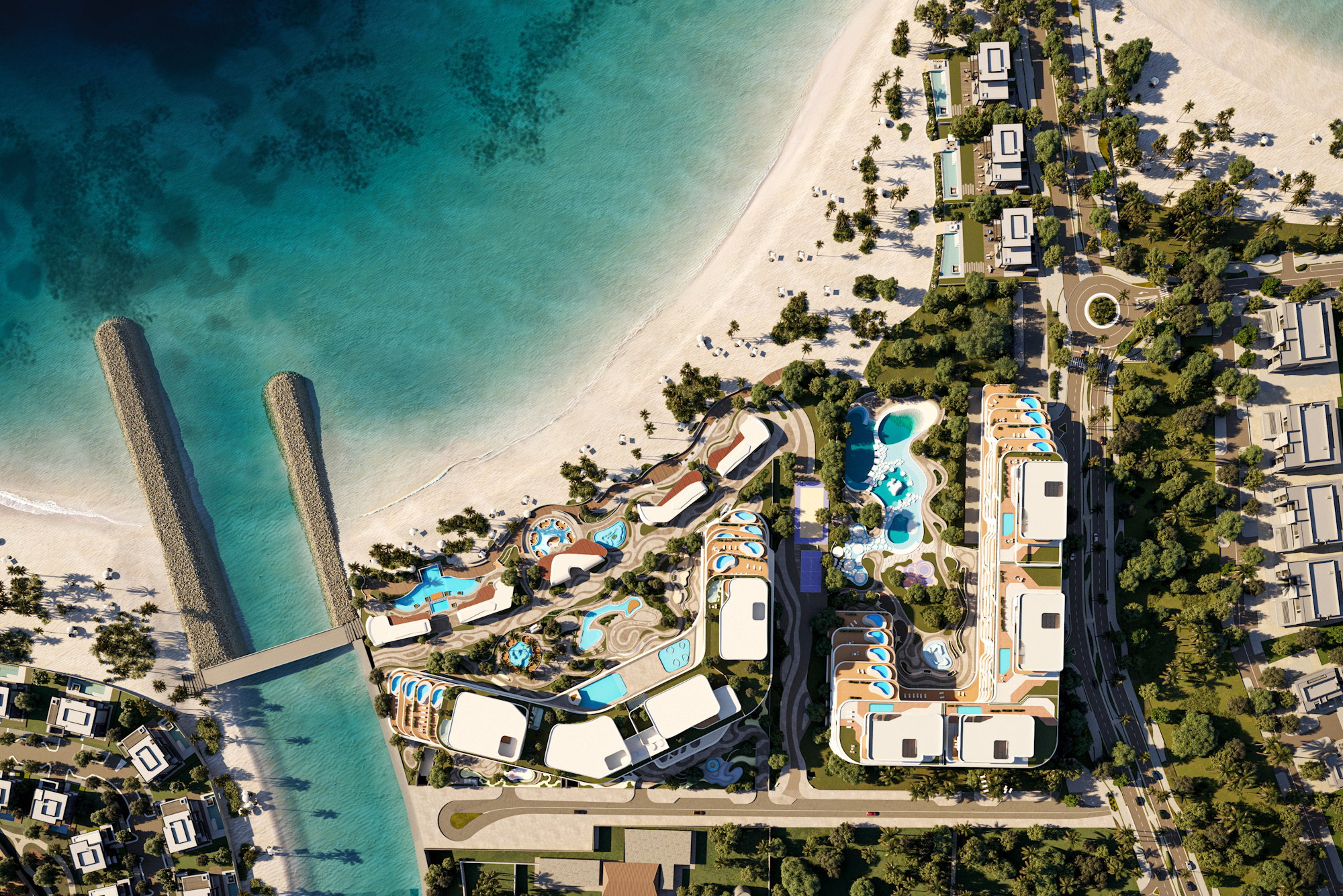 Jacob Co Beachfront Living By Ohana aerial view