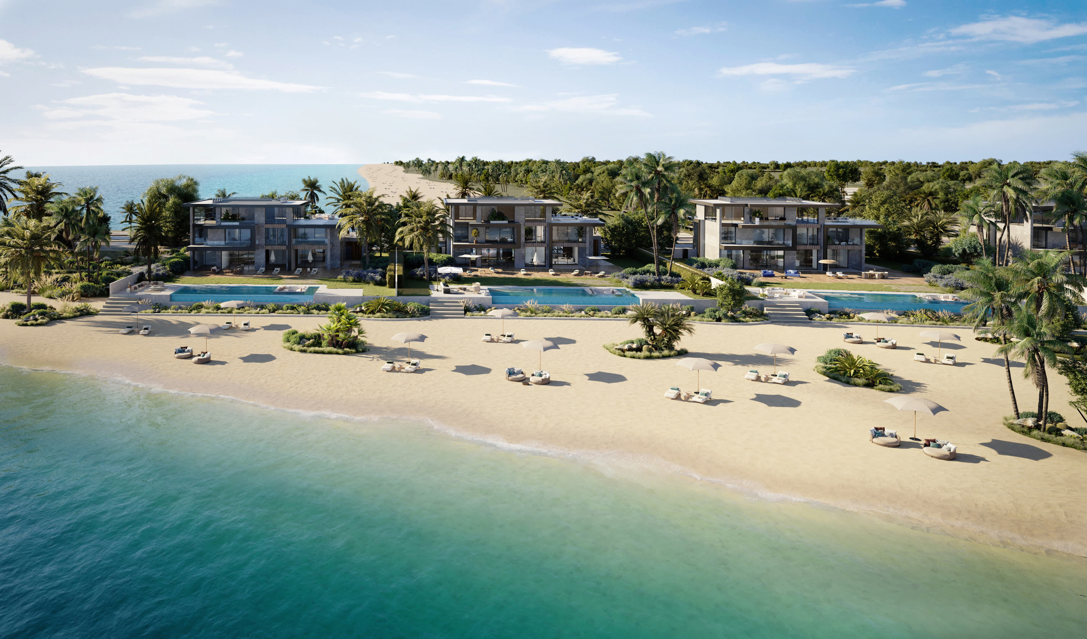 Jacob Co Beachfront Living By Ohana beachfront mansions aerial view