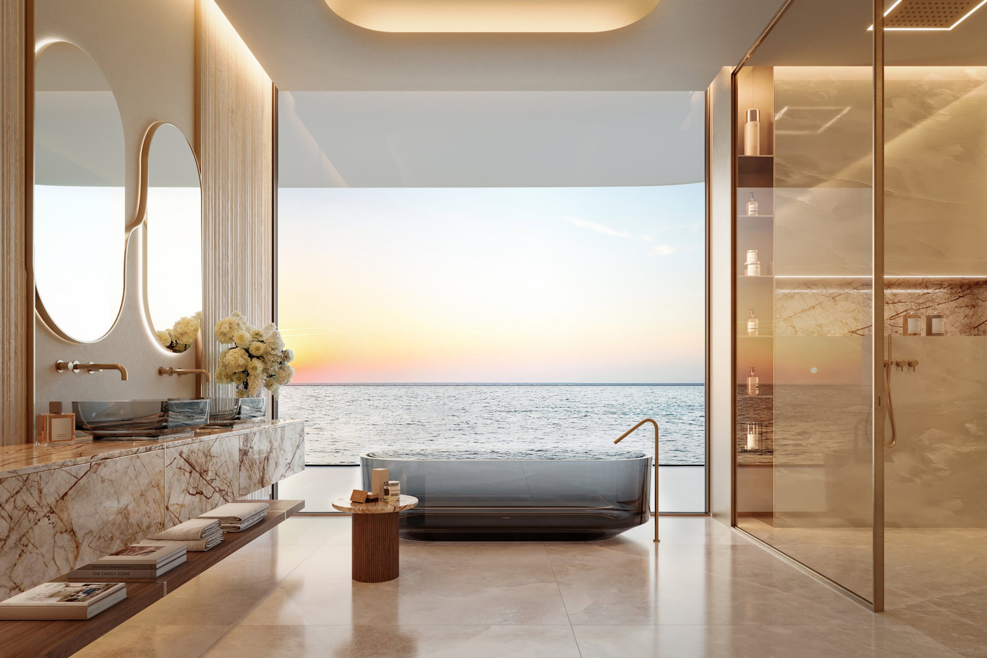 Jacob Co Beachfront Living By Ohana master bathroom ocean view