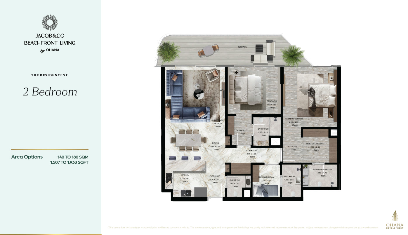 2BR Type C2 Floor Plan