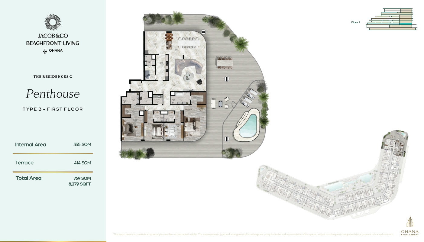 Penthouse Type CPB1 Floor Plan