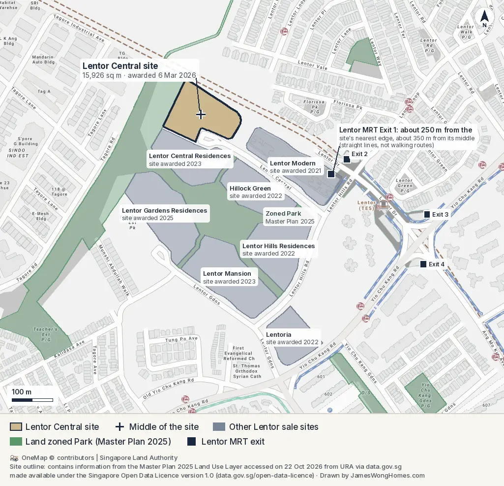 Lentor Signature Landplot Map