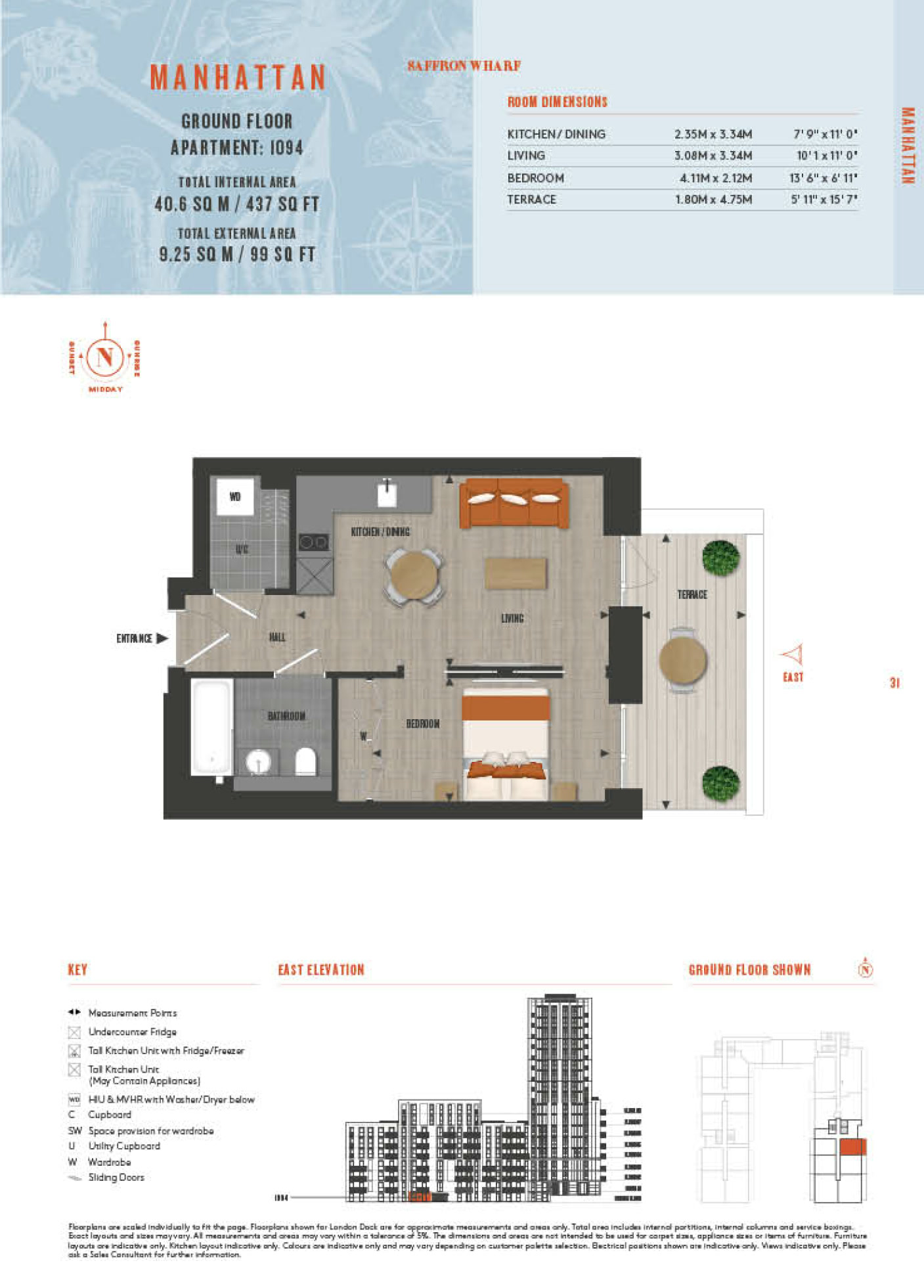 Manhattan Type 1094 Floor Plan