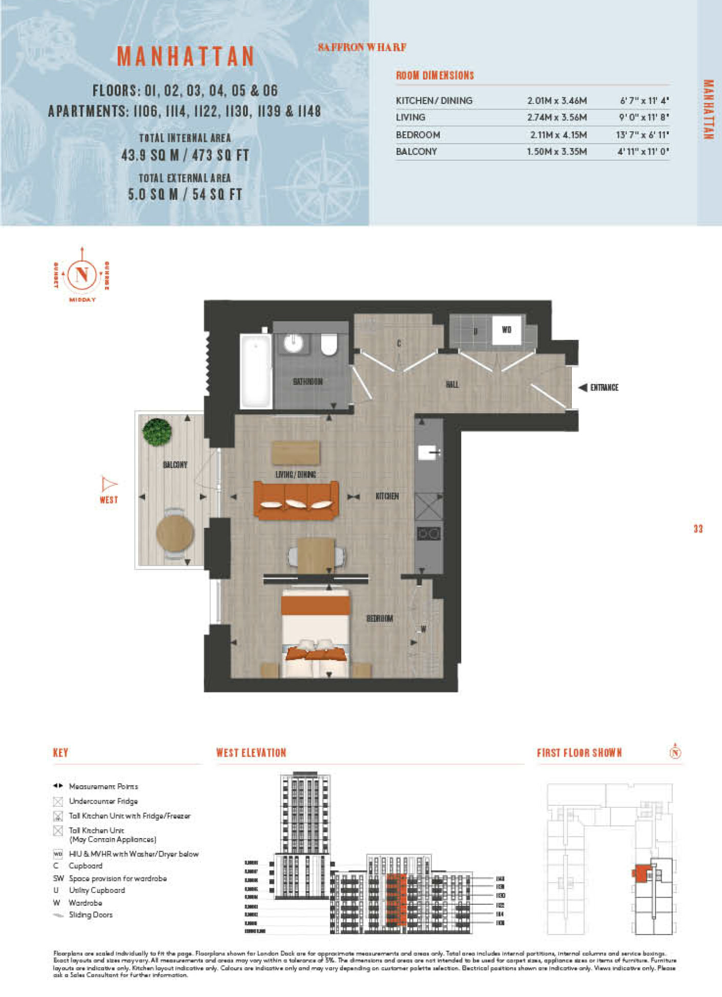 Manhattan Type 1106 Floor Plan
