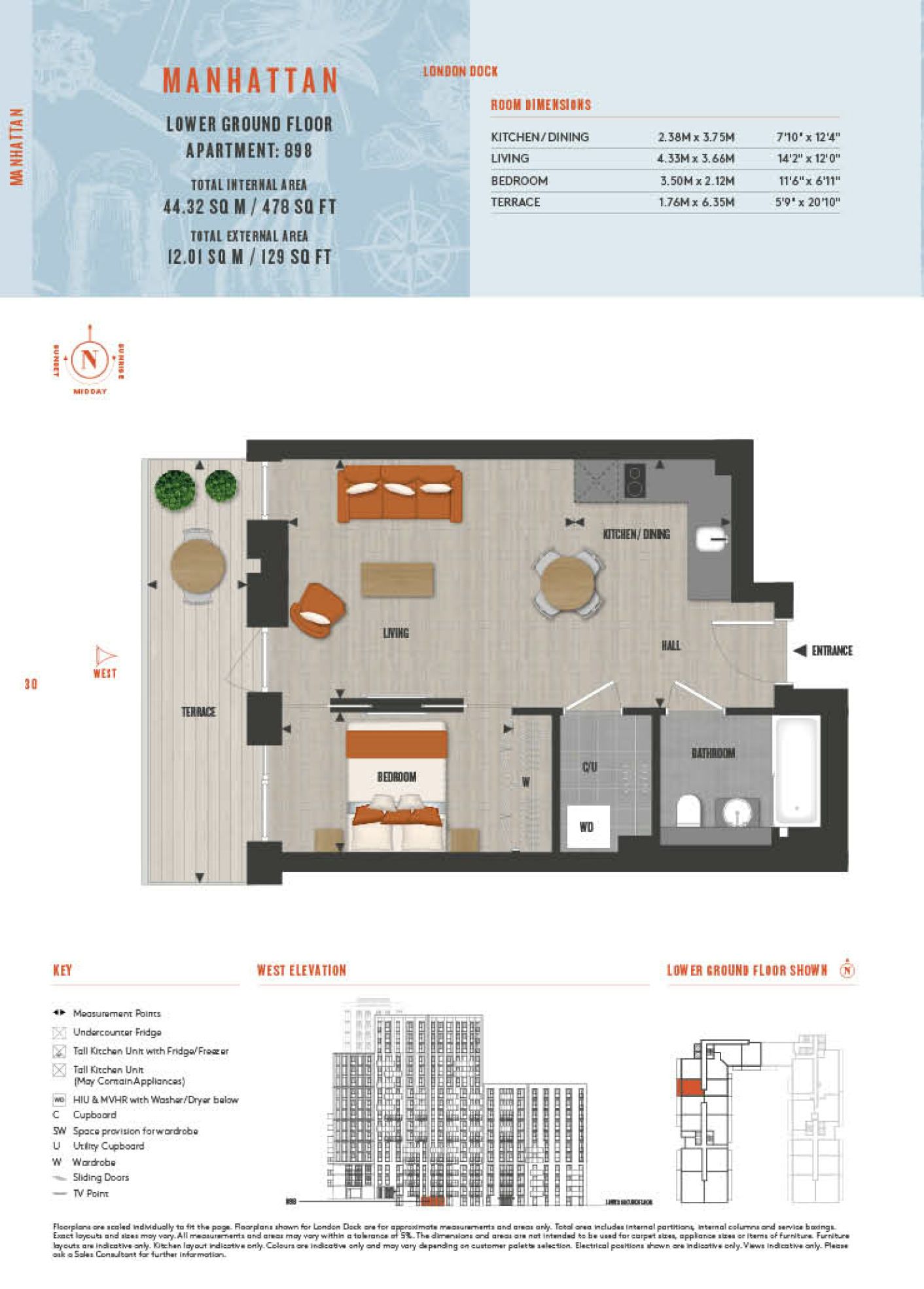 Manhattan Type 898 Floor Plan