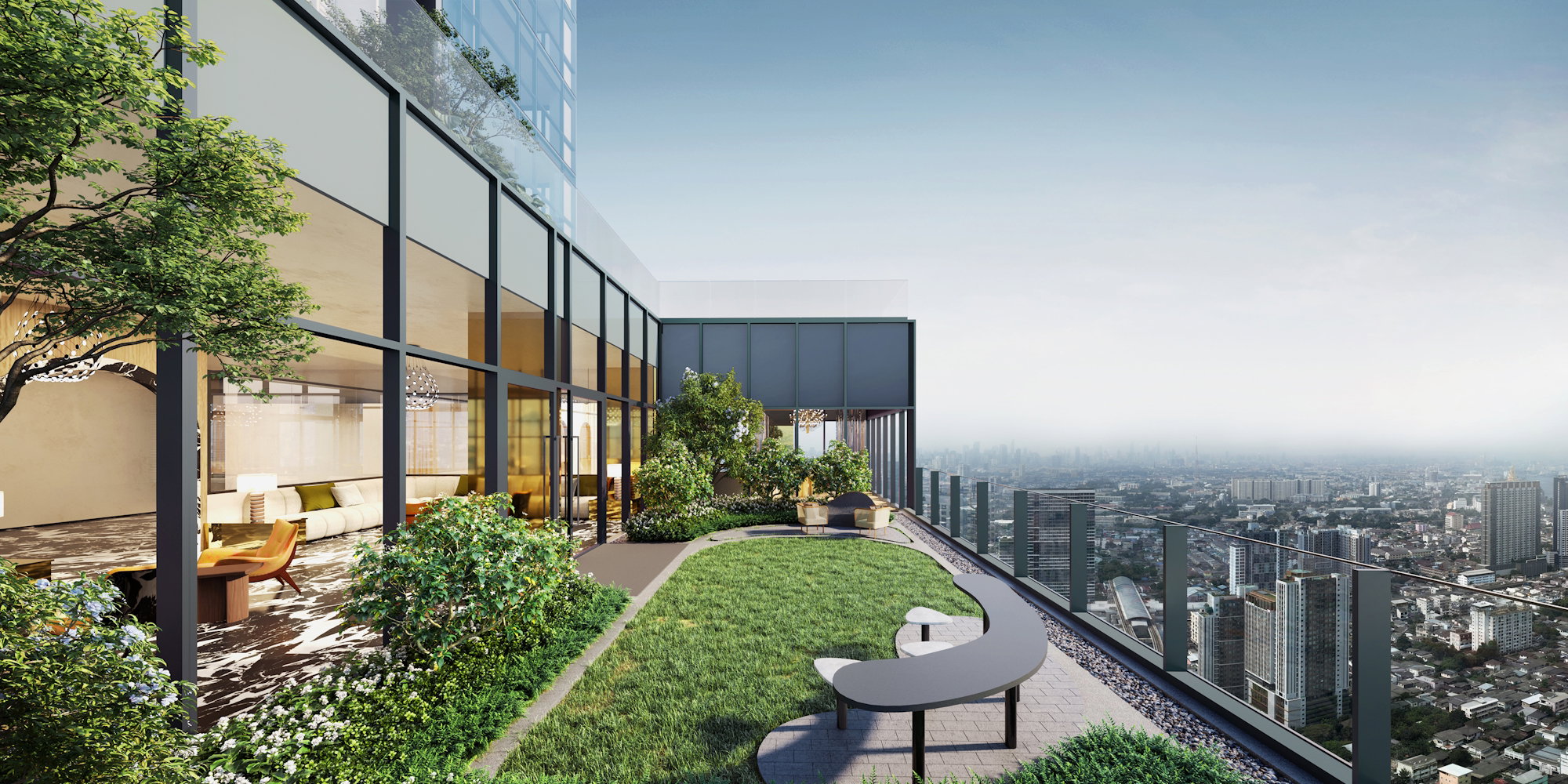 Shush Ratchathewi outdoor garden terrace