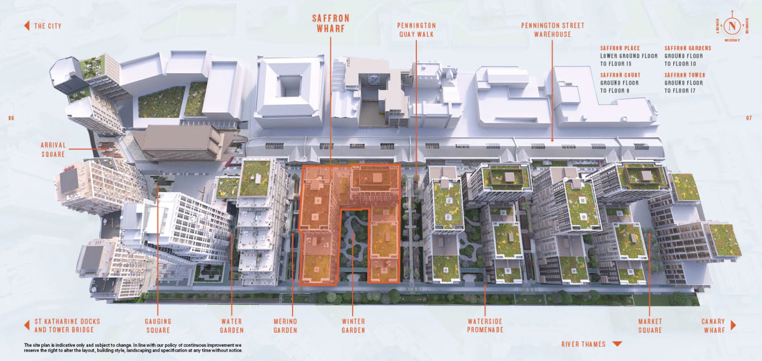 Saffron Wharf Site Plan