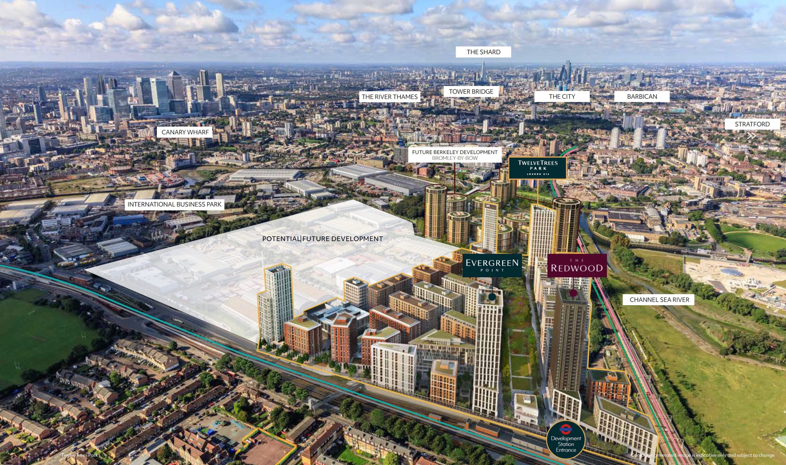 Twelve Trees Park – Location Birds View