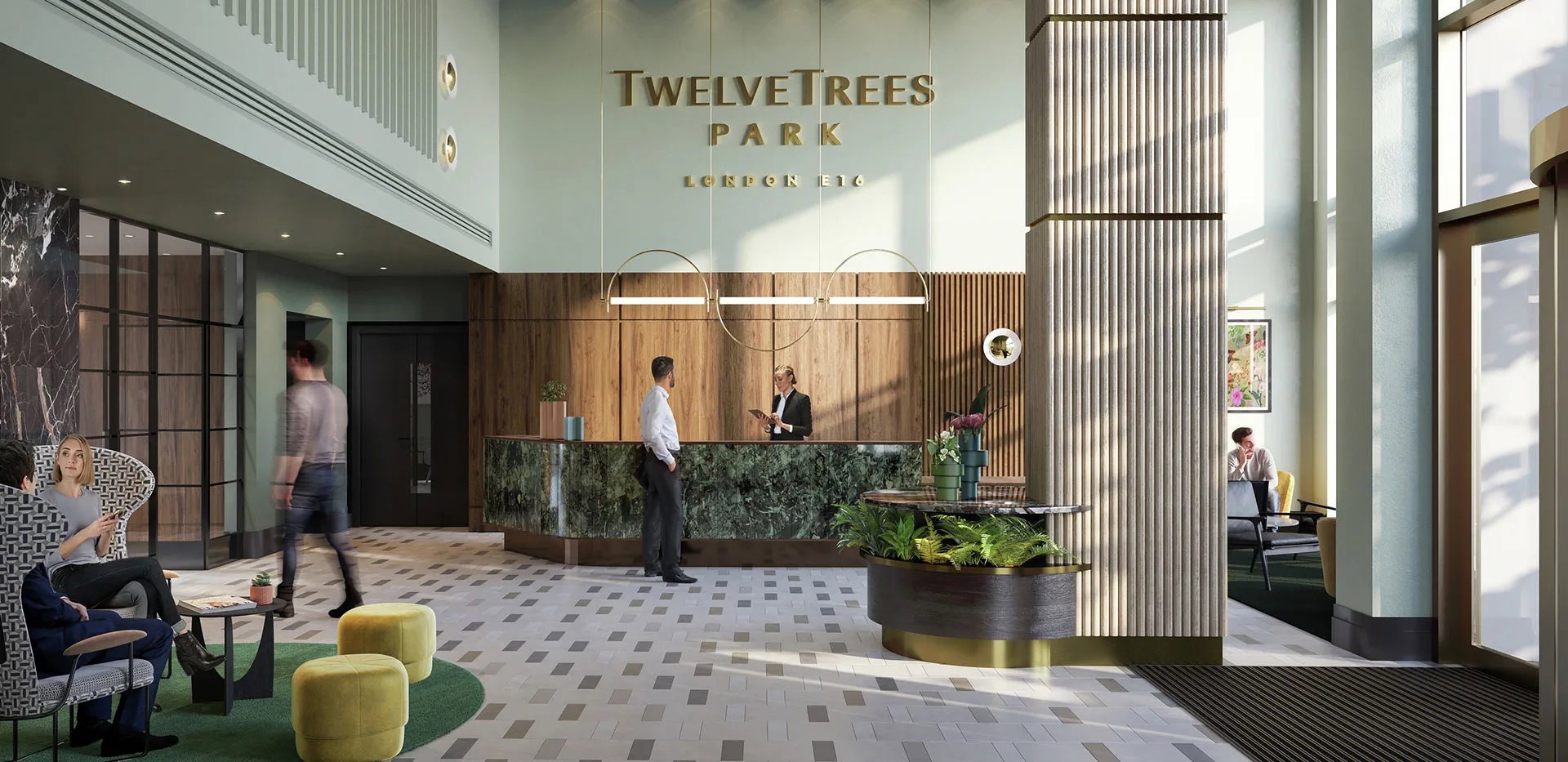 TwelveTrees Park concierge lobby