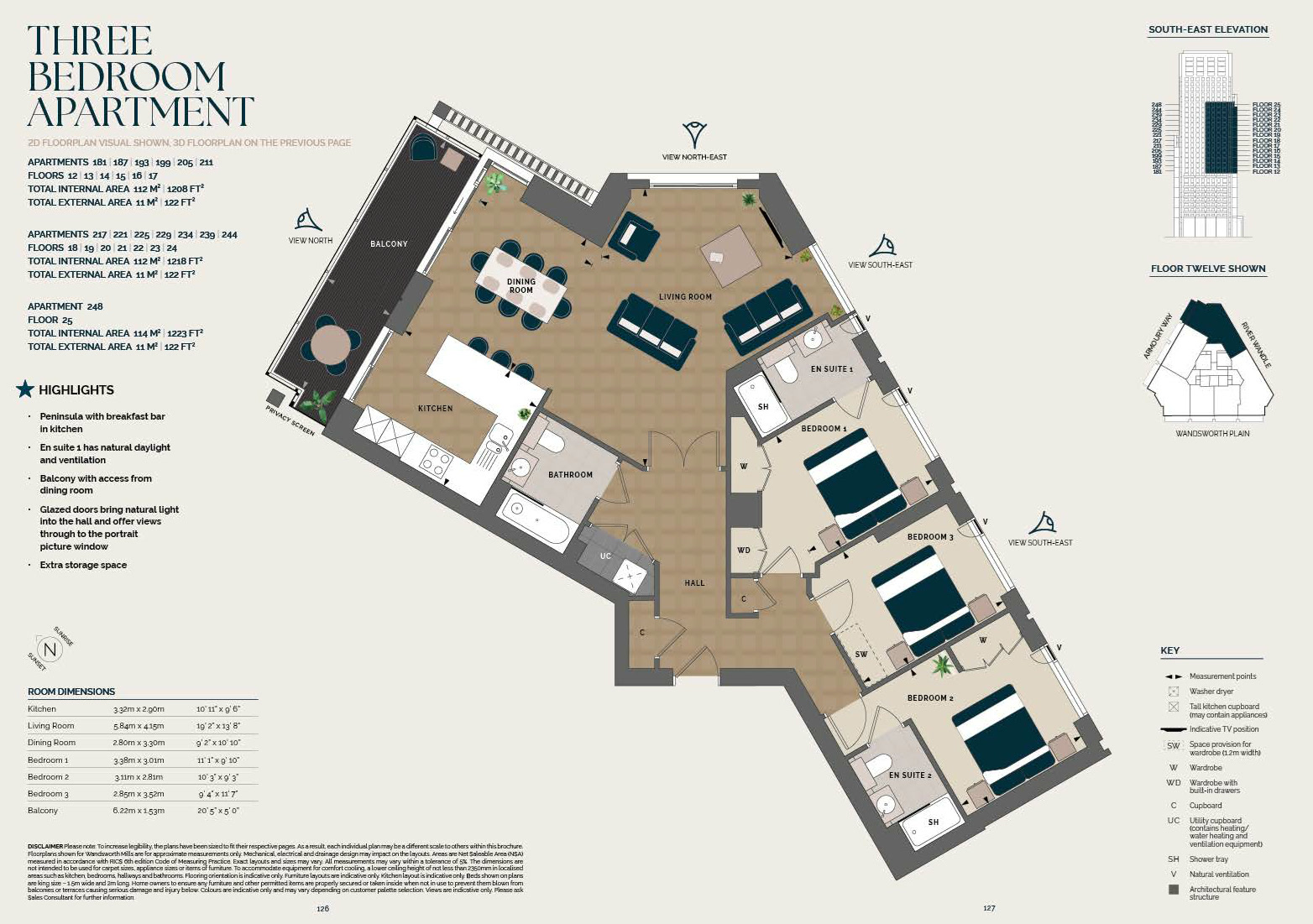 3 Bedroom Floor Plan 3BR-248