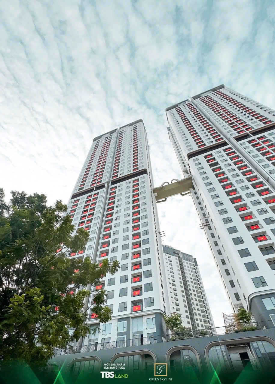 Green Skyline high rise towers view